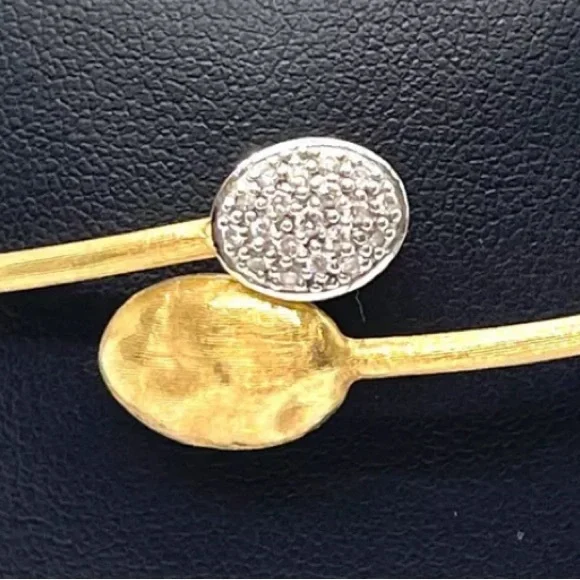 Stunning Marco Bicego 'Africa' Diamond 18K Gold Flexible Bangle - Picture 5 of 11